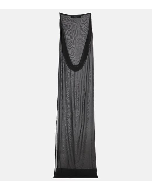 Jacquemus Gray The Ameno Silk-Blend Gown