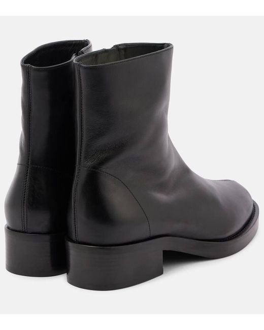 Co. Black Ankle Boots Aus Leder