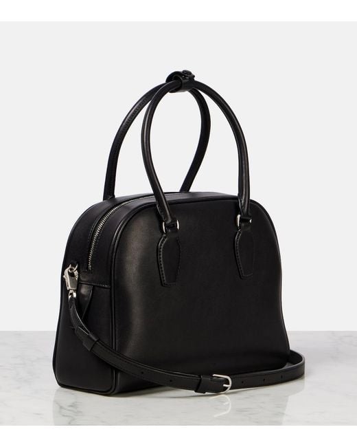 The Row Black India 10.00 Leather Tote Bag