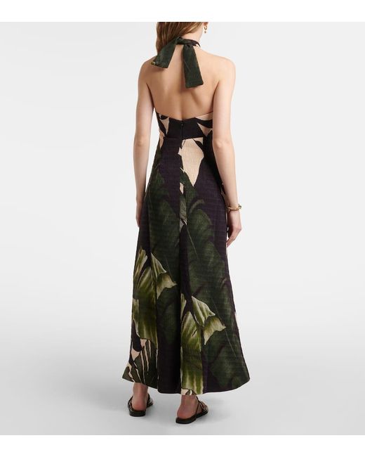 Johanna Ortiz Green Bedrucktes Maxikleid