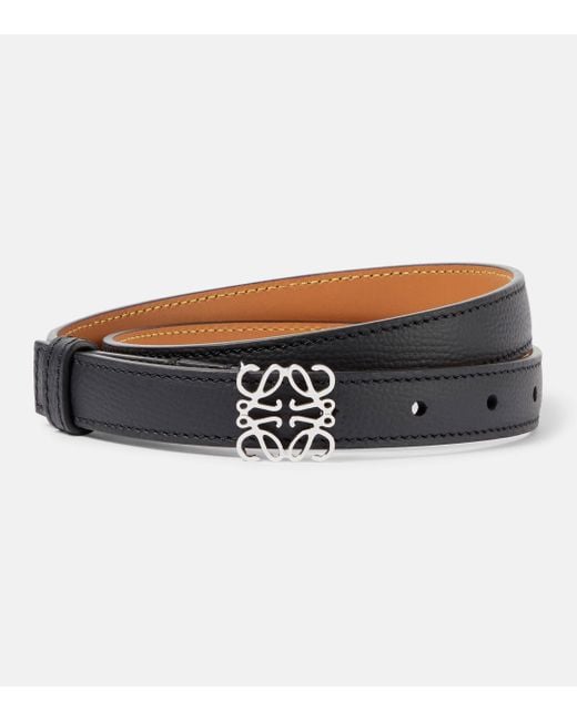 Loewe Black Anagram Leather Belt