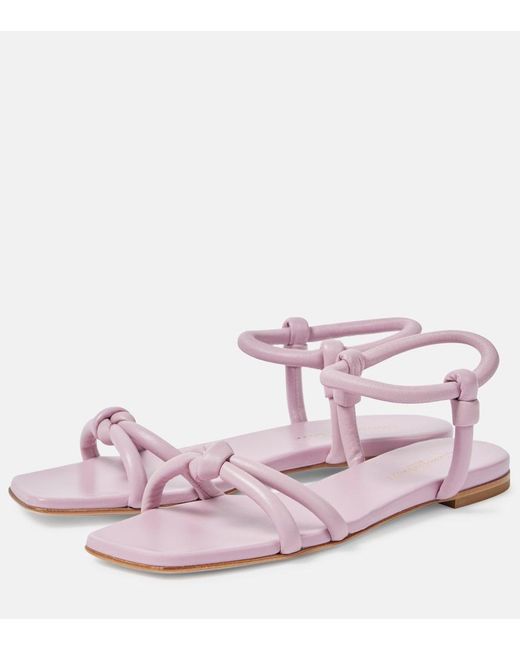 Gianvito Rossi Pink Juno 05 Leather Sandals
