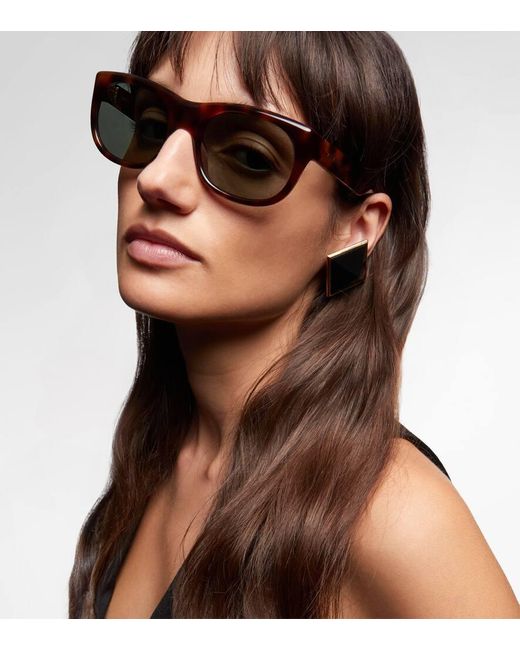 Saint Laurent Green Sl 815 Romy Square Sunglasses