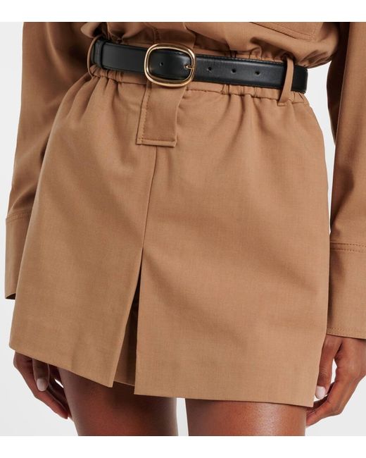 Self-Portrait Brown Twill Romper