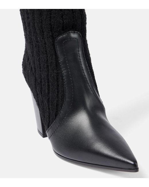 Gianvito Rossi Black Stiefel Mit Leder