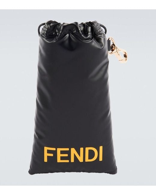 Fendi Gray Ff Squared Shield Sunglasses for men