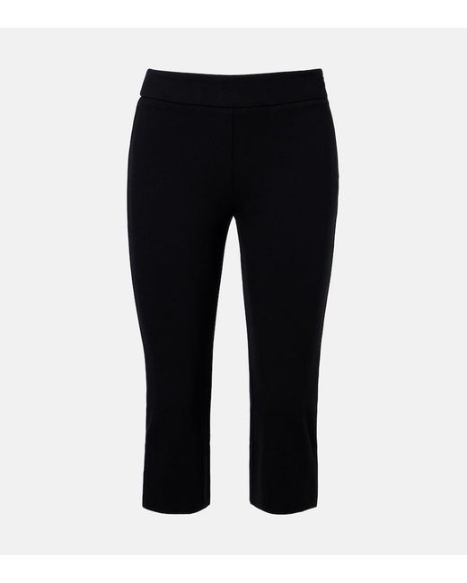 Staud Black Leone Capri Pants