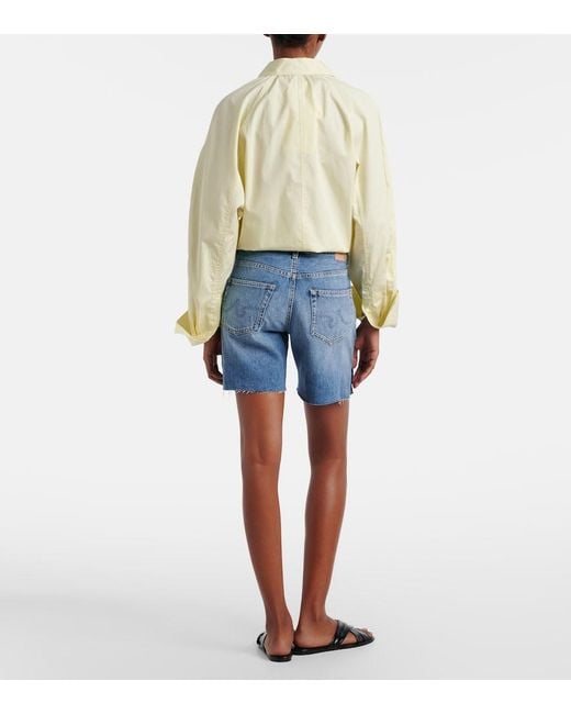 AG Jeans Blue Ex-Boyfriend Denim Bermuda Shorts