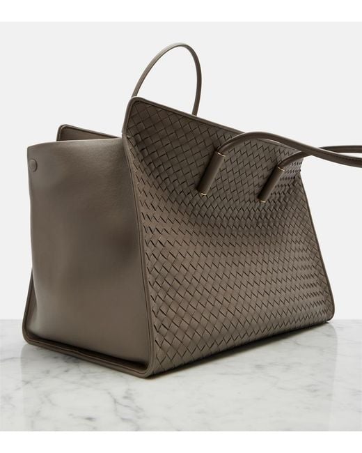 Bottega Veneta Brown Barbara Medium Leather Top-Handle Bag