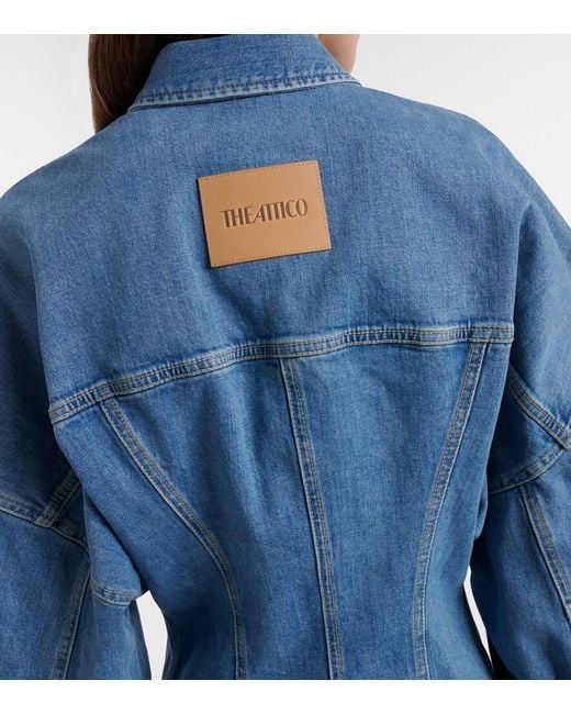 The Attico Blue Denim Minidress