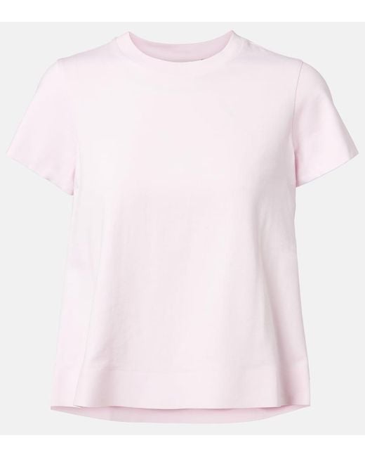 Dorothee Schumacher Pink All Time Favorites Cotton-Blend Jersey T-Shirt