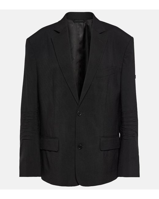 Blazer De Lana Balenciaga de color Black