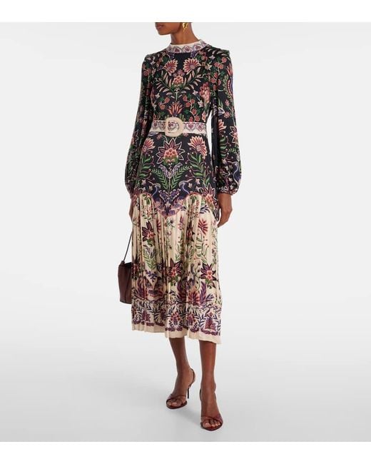 Robe Midi Marvelous Garden A Fleurs Farm Rio en coloris Multicolor