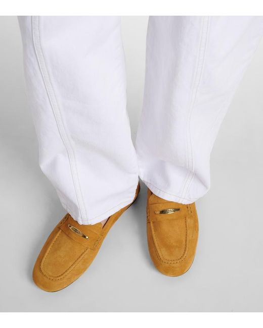 Isabel Marant Yellow Iseri Suede Loafers