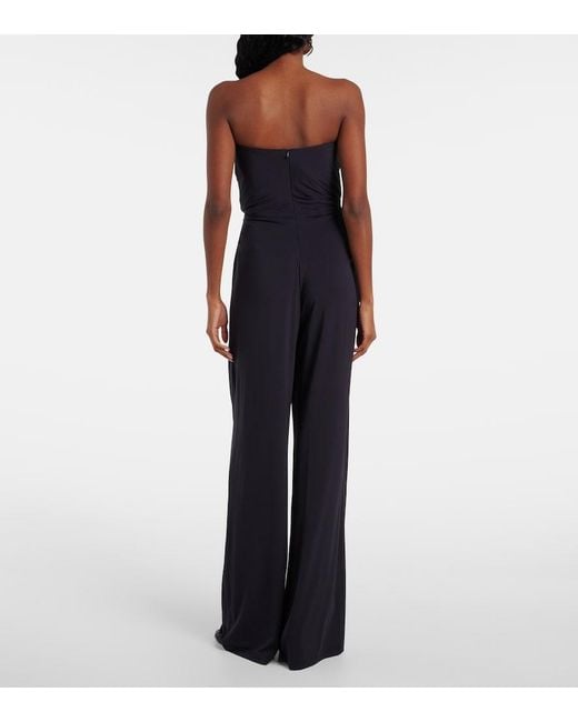 Max Mara Blue Fiero Draped Jumpsuit