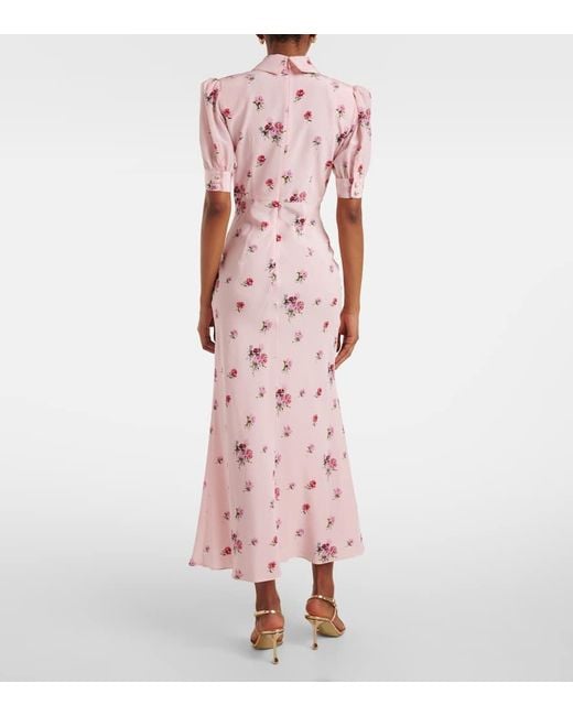 Abito Midi di Alessandra Rich in Pink