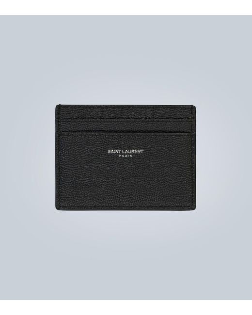 saint laurent card holder mens
