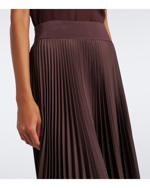 Joseph Black Ade Asymmetric Plisse Midi Skirt