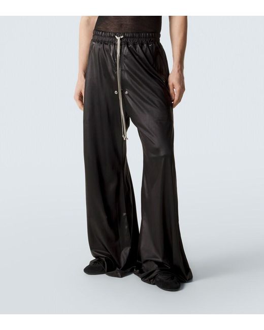 Rick Owens Black Bela Wide-Leg Pants for men
