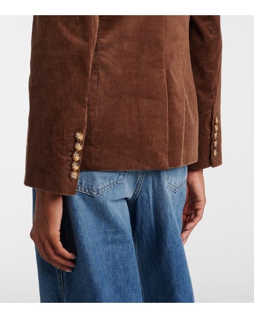 Blazer Reagan di Veronica Beard in Brown