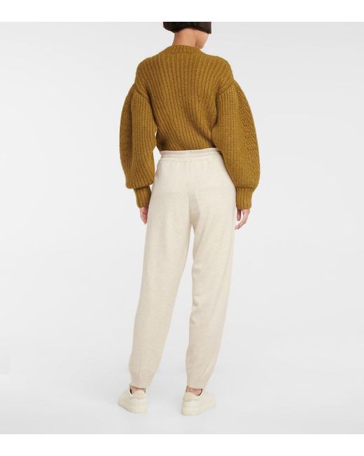 Isabel Marant Natural Kira Drawstring Sweatpants