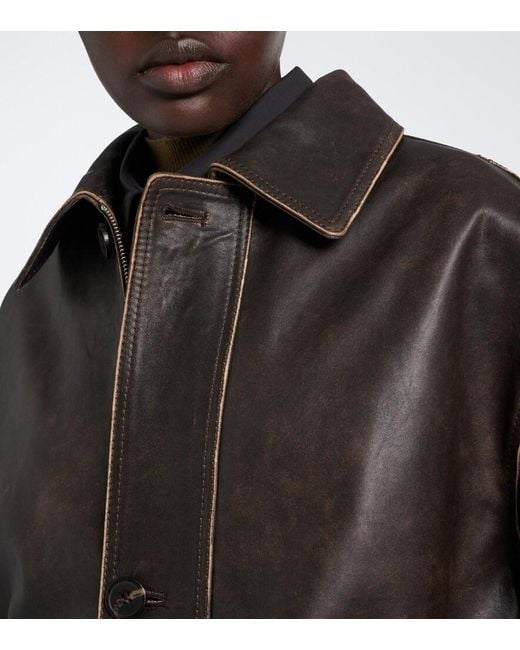 Arma Black Maeve Leather Jacket