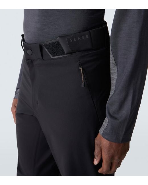 Sease Blue Indren Wool-Blend Ski Pants for men