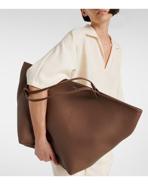 The Row Brown Shopper Park Xl Aus Leder