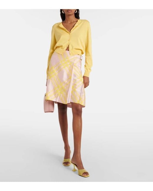 AMINA MUADDI Yellow Pantoletten Lupita Glass 70