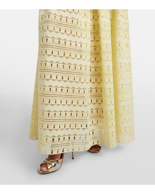 Elie Saab Metallic Macrame Gown