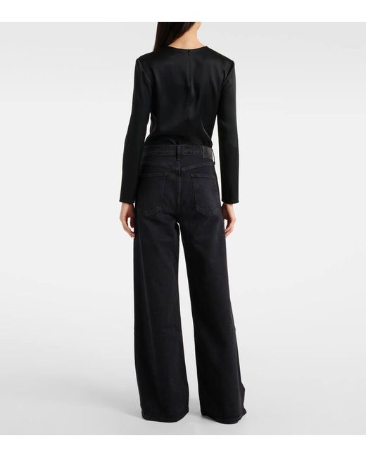 Citizens of Humanity Blue High-Rise Wide-Leg Jeans Paloma