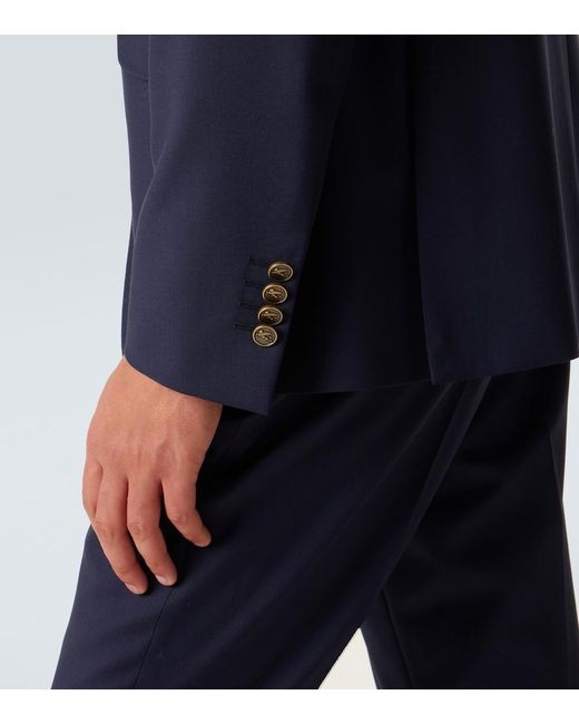 Etro Blue Wool Blazer for men