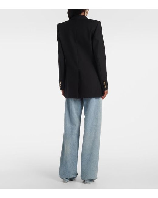 Saint Laurent Black Wool Gabardine Jacket