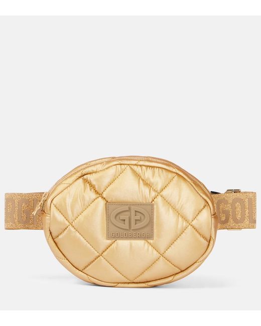 Goldbergh Natural French Small Quilted Belt Bag