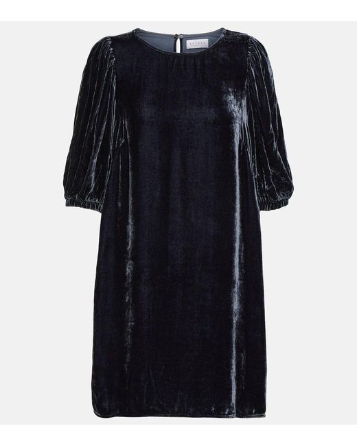 Vestido corto de terciopelo Velvet de color Black