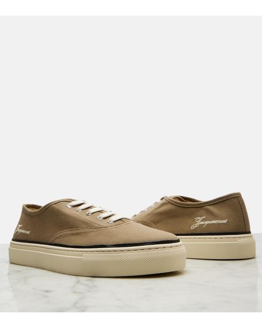 Jacquemus Green Fefe Canvas Sneakers