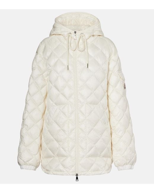 Moncler White Quilted Down Jacket