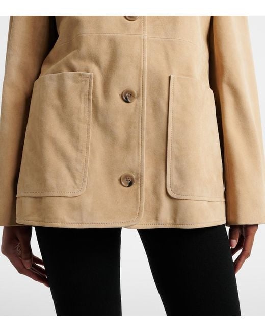 Nour Hammour Natural Suede Jacket