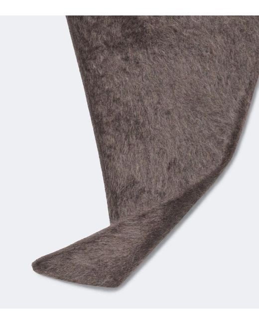 Lisa Yang Brown Brushed Cashmere Scarf