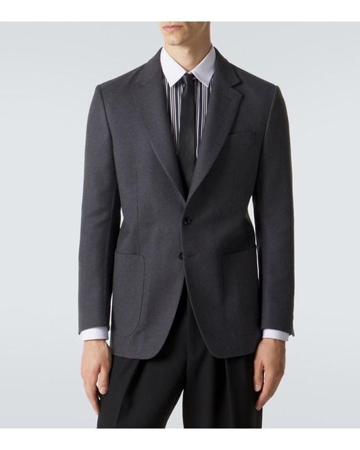 Tom Ford Blue Wool-Blend Cardigan for men