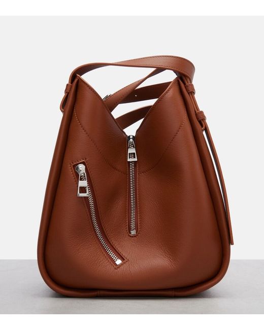 Loewe Brown Hammock Flip Leather Tote Bag