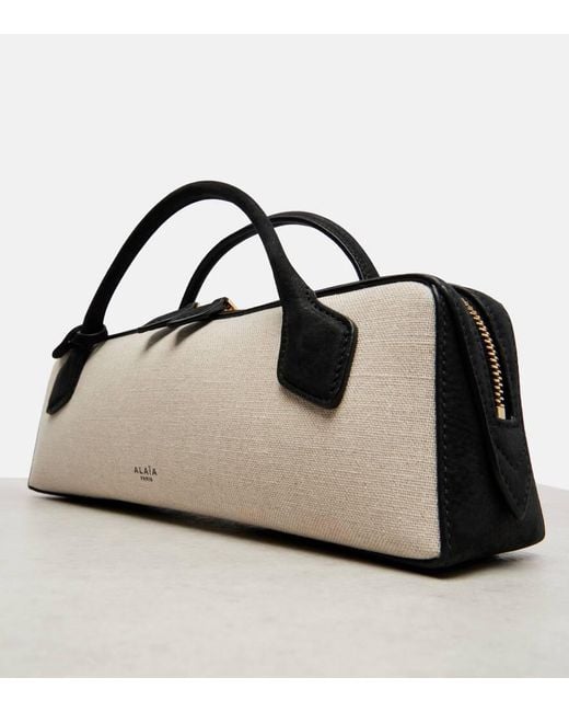 Alaïa Brown Le Teckel Canvas Clutch