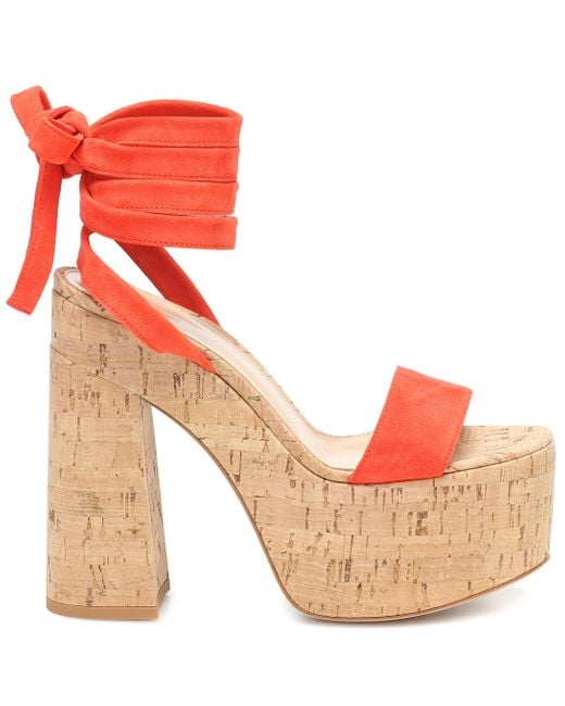 gianvito rossi orange heels