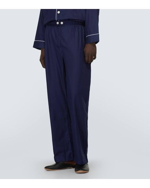 Pijama Lombard 6 en jacquard de algodon Derek Rose de hombre de color Blue