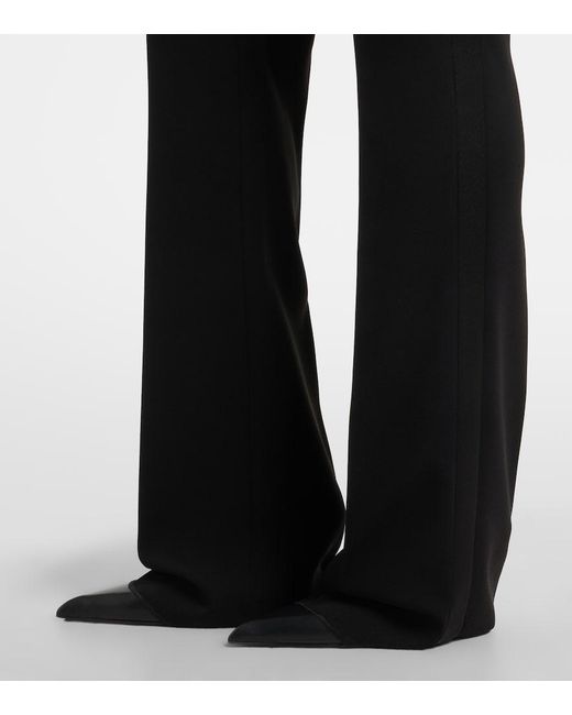 Max Mara Blue Ecrine Cady Flared Pants