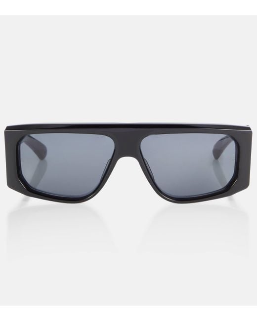 Jacques Marie Mage Blue Rectangular Sunglasses