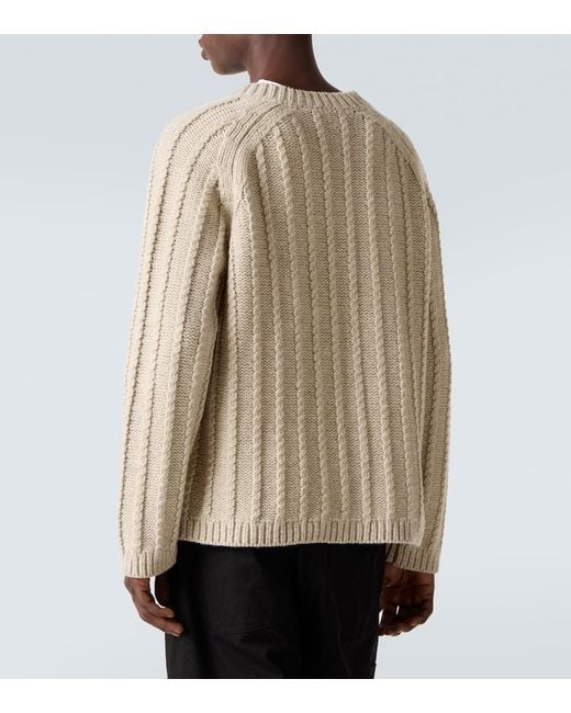 Studio Nicholson Natural X Aaron Levine Sussex Virgin Wool Sweater for men