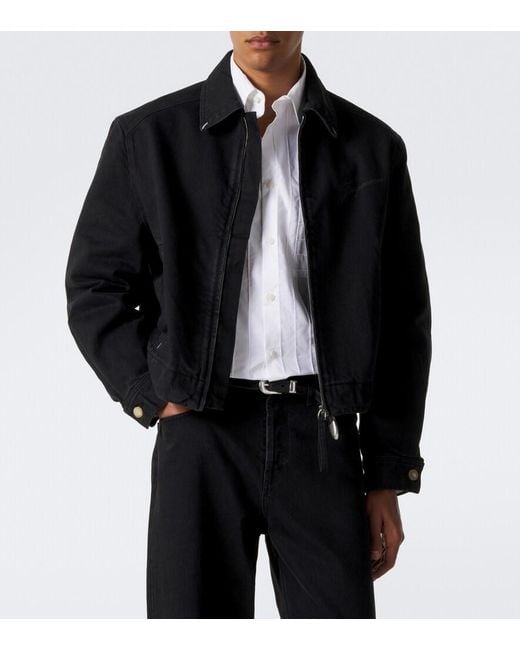 Jacquemus Black Canevas De-Nimes Denim Jacket for men