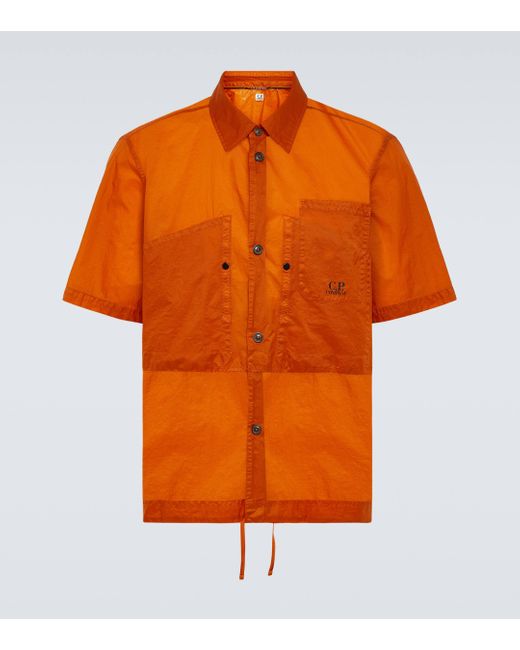 C P Company Orange Technical Shirt for men