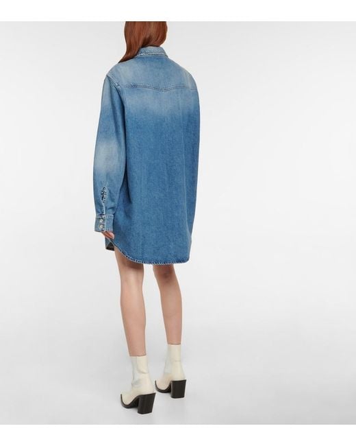 3x1 Blue Stefy Oversized Denim Shirt
